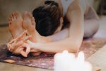 Woman during Ayurvedic massage