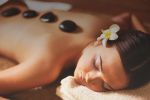 Woman during Ayurvedic massage