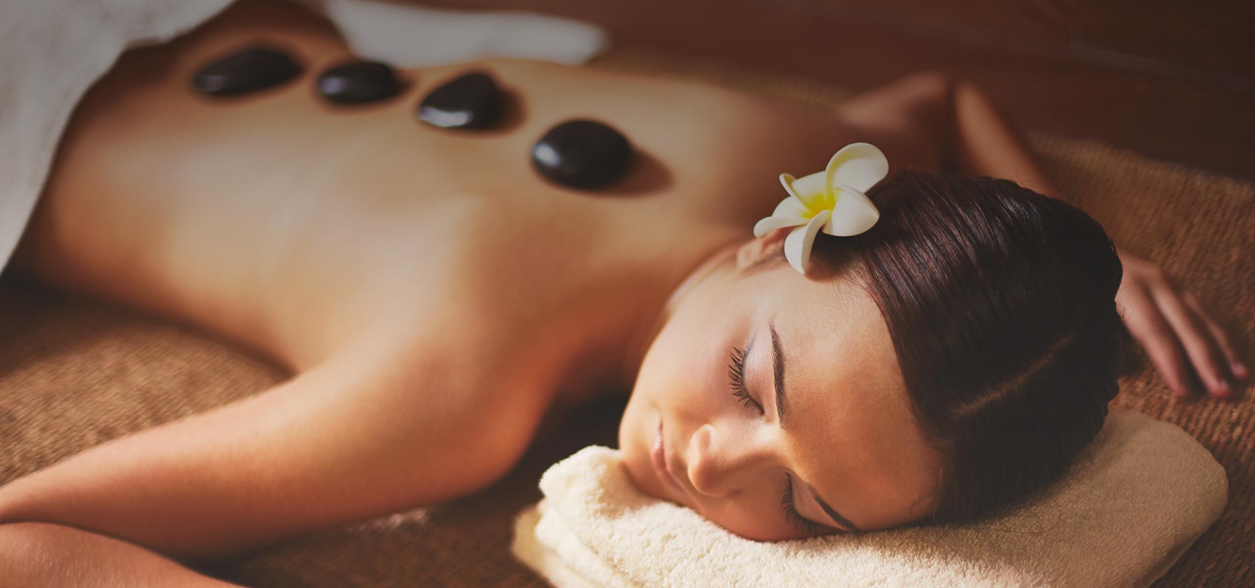 Woman during Ayurvedic massage